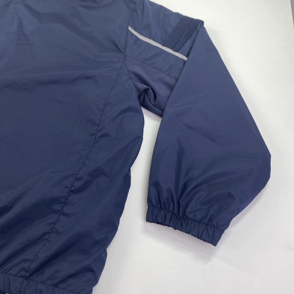 Starter Jacket Men's Size XXL Windbreaker Full Zip Track Stand Up Neck Navy Blue - Picture 9 of 9